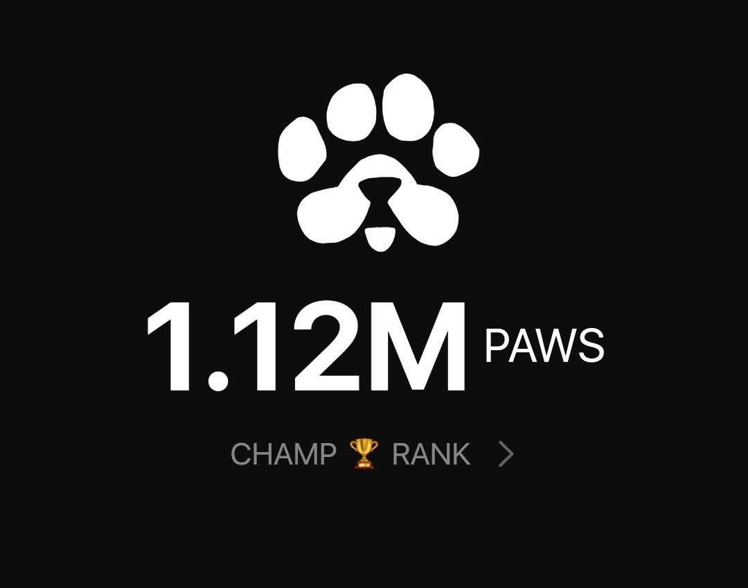 PAWS Telegram Mini App スクリーンショット